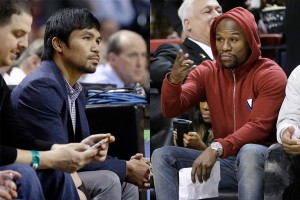 Mayweather Pacquiao se sont parlé durant un match de la NBA Les