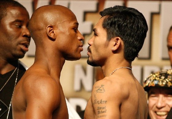 Pacquiao Mayweather pics