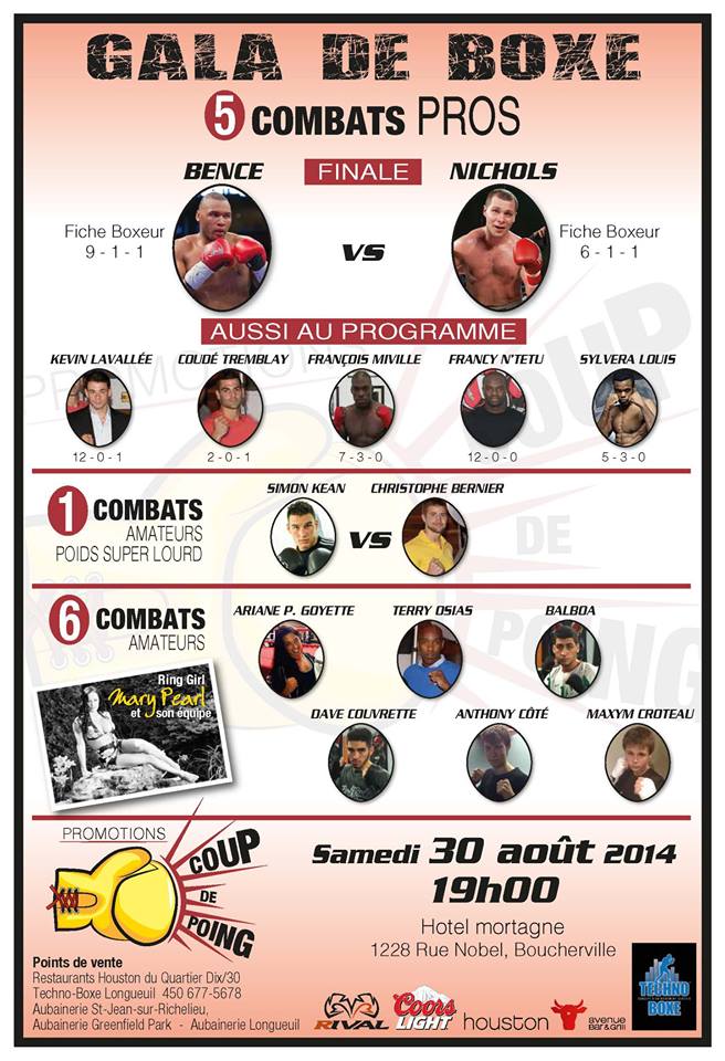 TechnoBoxe Gala - Promotion Coup de Poing