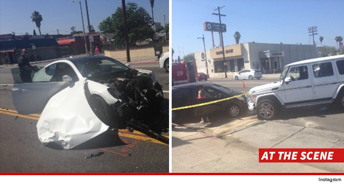 Car accident Mayweather