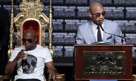Floyd Mayweather Jr and Miguel Cotto