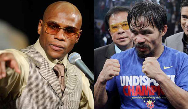 Mayweather Pacquiao Arum picture