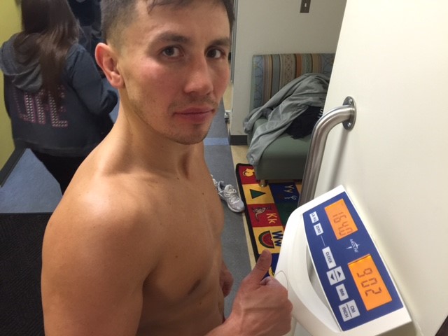 Pesée de 30 jours : Golovkin 165 lbs, Brook 176 lbs !