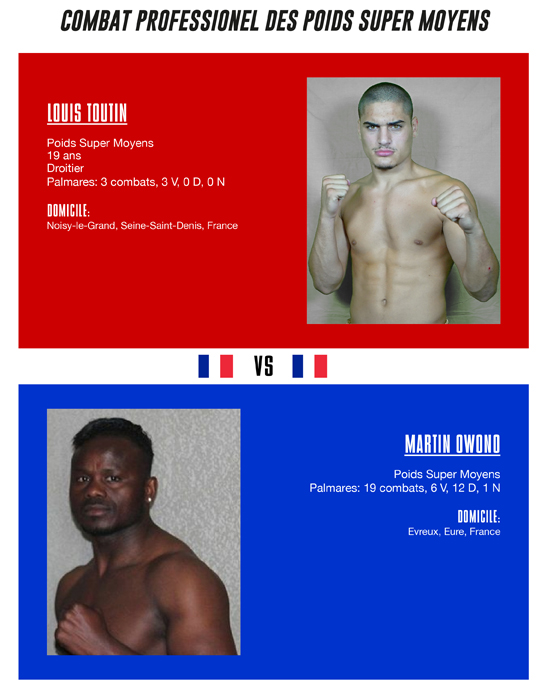 Louis Toutin vs. Martin Owono