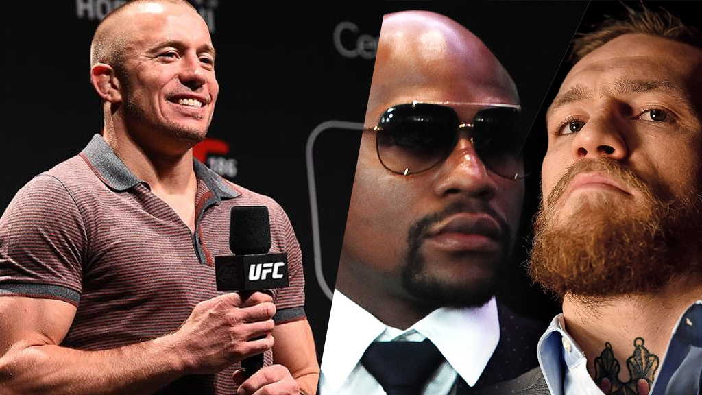Georges St-Pierre veut un méga-combat avec Floyd Mayweather ou Conor McGregor