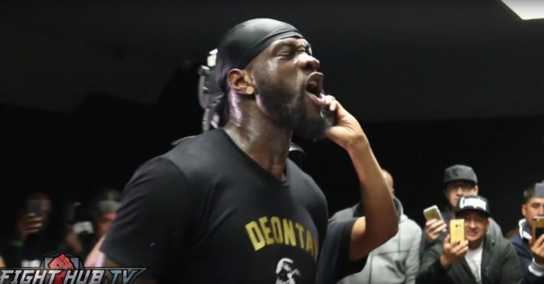Deontay Wilder explose sur Anthony Joshua – Se dit prêt à le combattre n’importe où !