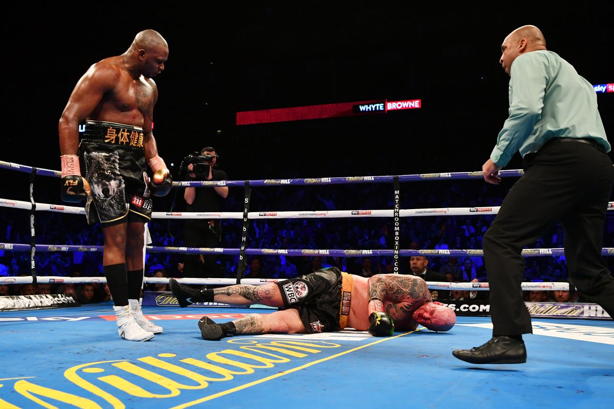 Dillian Whyte assomme Lucas Browne, Victorieux par KO au 6e round !