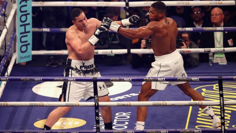 Anthony Joshua s’impose sur Joseph Parker par décision unanime, Unifie les titres