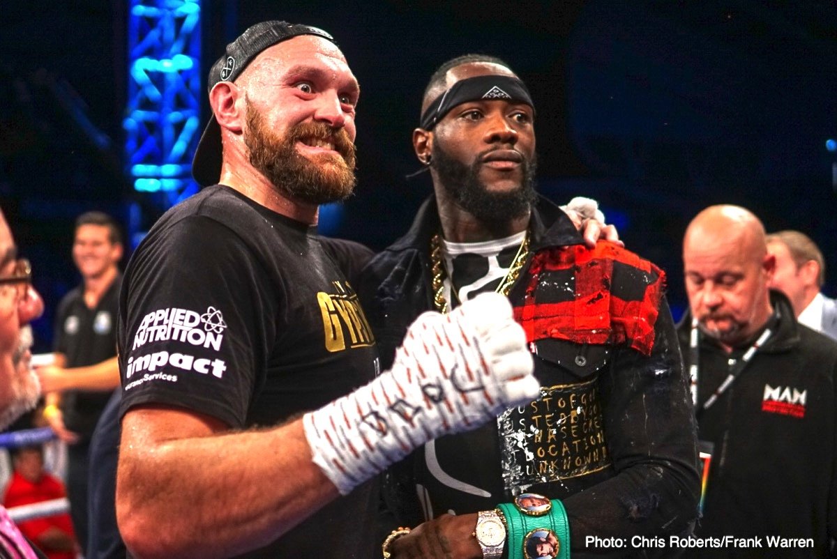 Wilder vs. Fury Officiel, le 1er Décembre, au Staples Center, live sur Showtime PPV