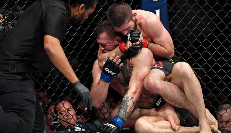 UFC 229 : Khabib Nurmagomedov bat Conor McGregor, S’ensuit des bagarres dans la foule