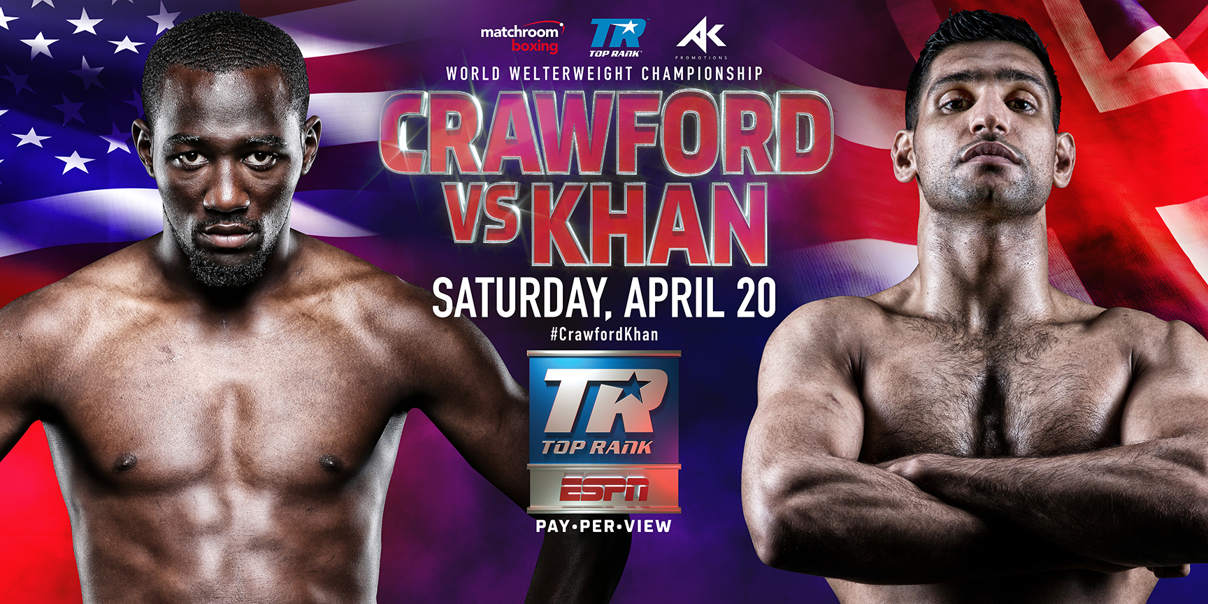 Terence Crawford vs. Amir Khan officiel, le 20 Avril sur ESPN PPV