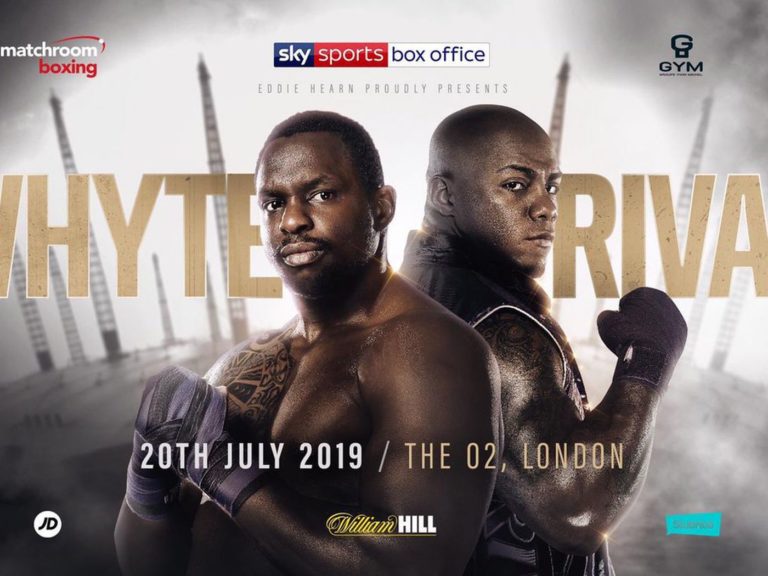 Dillian Whyte vs. Oscar Rivas finalisé, le 20 Juillet à Londres