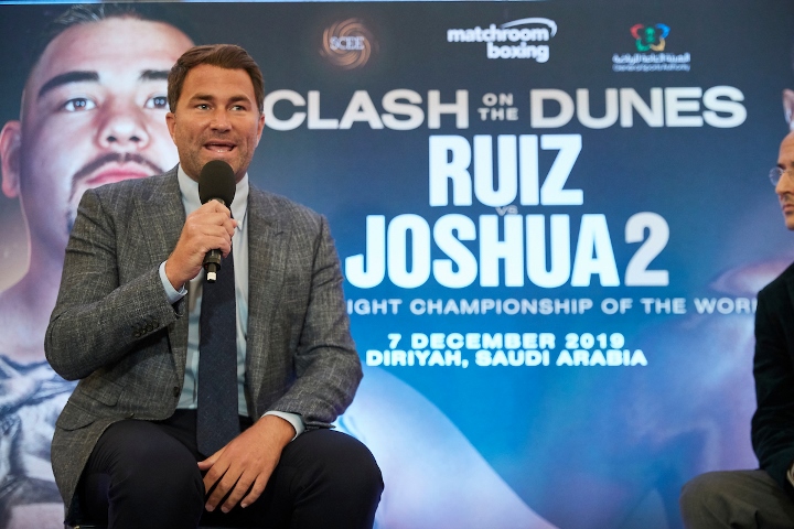 Eddie Hearn dit à Wilder : « Va combattre Fury, Joshua ne tombera pas dans le piège ! »