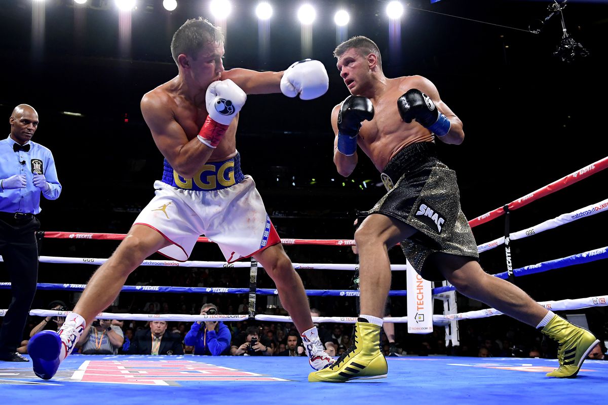 Golovkin défait Derevyanchenko par décision dans une guerre, Remporte le titre IBF