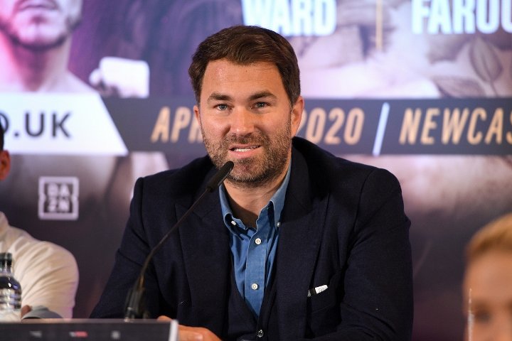 Eddie Hearn : « Joshua vs. Fury peut être conclu en 2 minutes, Je n’ai qu’à rejoindre Bob Arum et MTK ! »