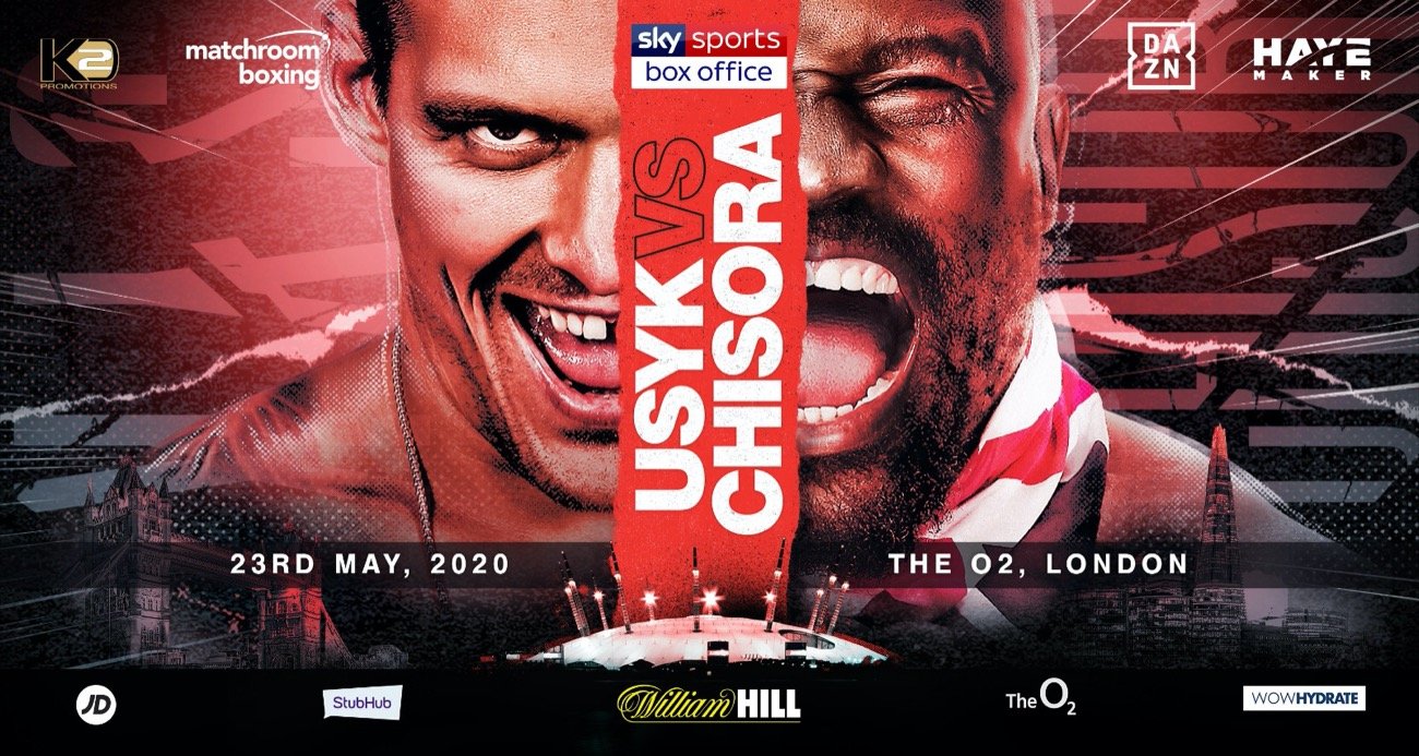 Oleksandr Usyk vs. Dereck Chisora officiel, le 23 Mai, à Londres