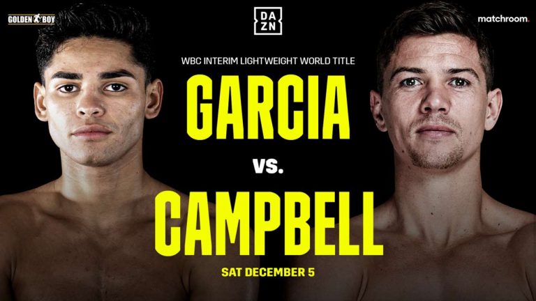 Ryan Garcia vs. Luke Campbell confirmé, le 5 Décembre sur DAZN