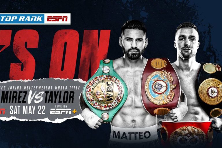 Josh Taylor vs. Jose Ramirez officiel, le 22 Mai, pour le statut de champion incontesté des 140 lbs