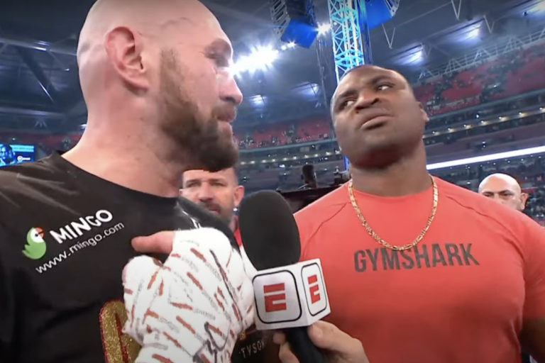Dana White explique pourquoi il ne veut pas voir le combat Tyson Fury vs. Francis Ngannou