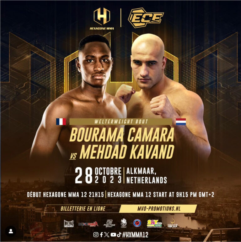 Bourama Camara, Paris IDF, Sur HEXAGONE MMA 12 à Alkmaar le 28 Octobre 2023