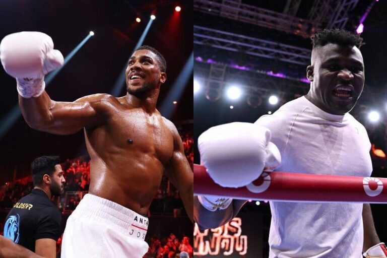 Francis Ngannou remet en question le menton suspect de Anthony Joshua