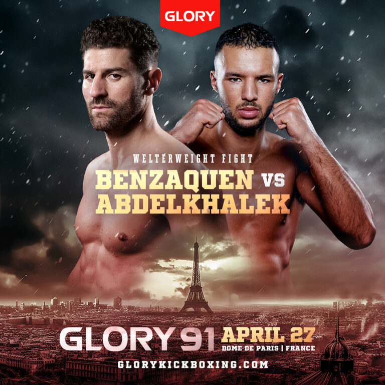 GLORY 91 : Cyril Benzaquen affrontera Soufian Abdelkhalek au Dôme de Paris