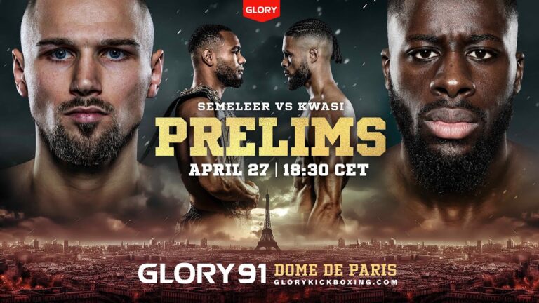 Retour explosif du GLORY Kickboxing à Paris : KO et moments forts
