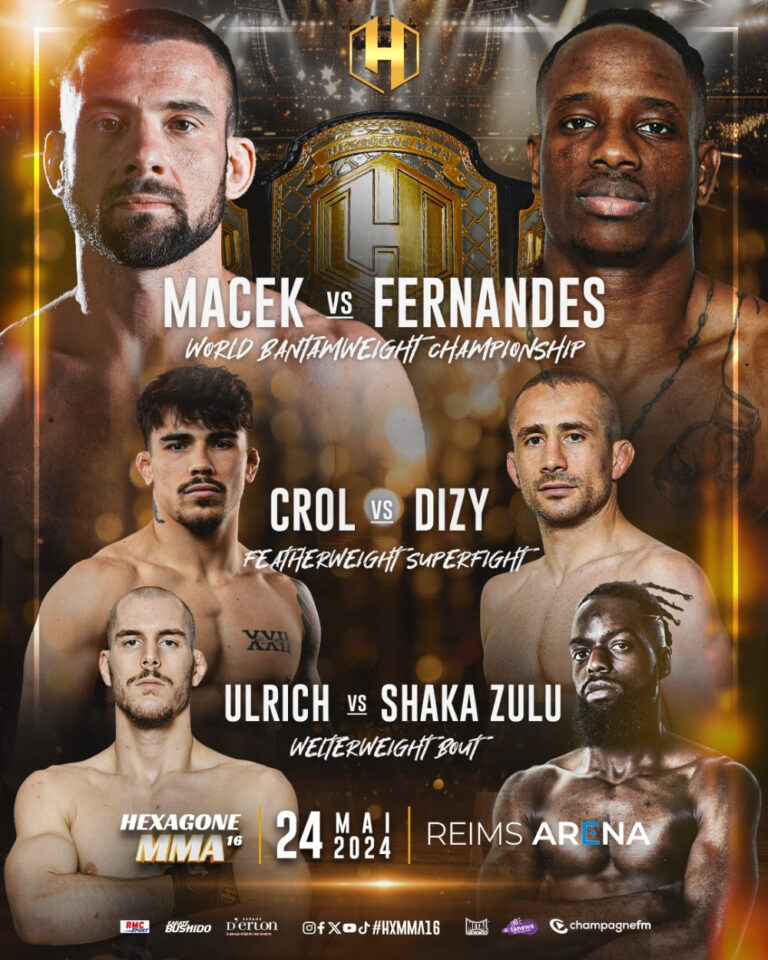 HEXAGONE MMA et Anthony Dizy de retour à Reims le 24 Mai 2024