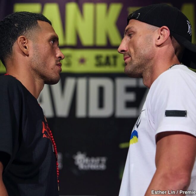 David Benavidez se concentre sur Oleksandr Gvozdyk : « Je n’en ai rien à foutre de Canelo ! »