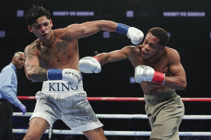 Ryan Garcia banni pour un an, Devin Haney retrouve sa fiche parfaite