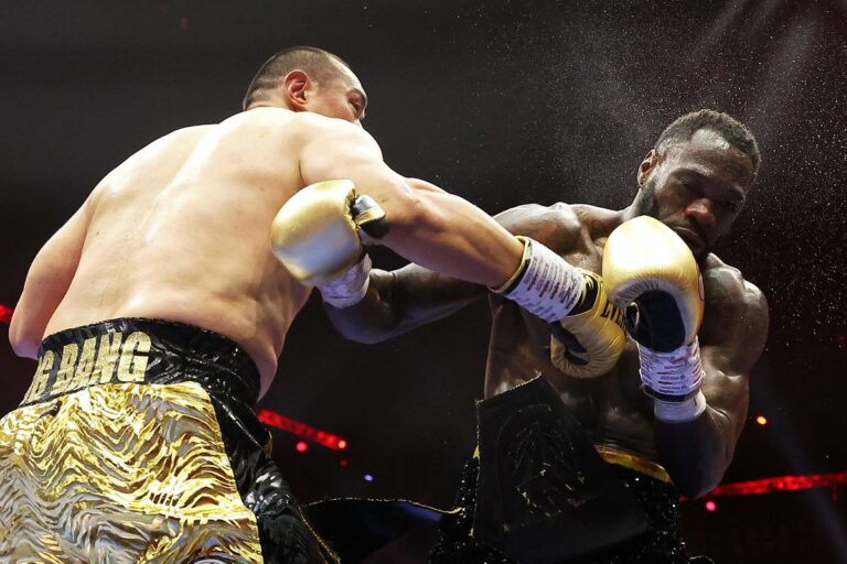 Zhilei Zhang bat Deontay Wilder par TKO au 5e round