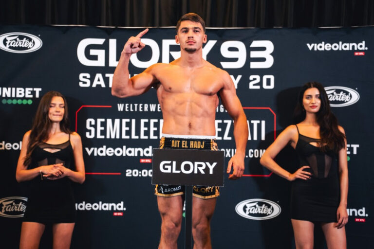 GLORY 93 : Pesée validée pour tous les combattants