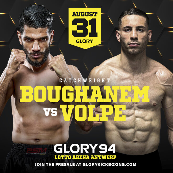 Youssef Boughanem au GLORY 94 en Belgique, La carte des combats