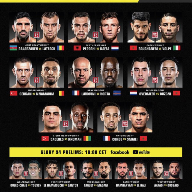GLORY 94 : Pesée validée pour Youssef Boughanem