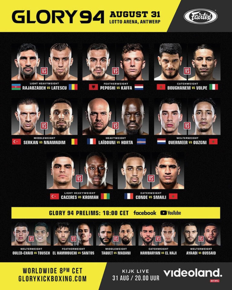 GLORY 94 : Pesée validée pour Youssef Boughanem