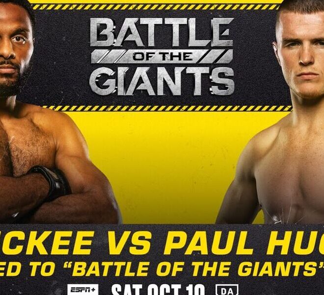 Battle of the Giants le 19 Octobre : AJ McKee vs. Paul Hughes ajouté à la carte du PPV