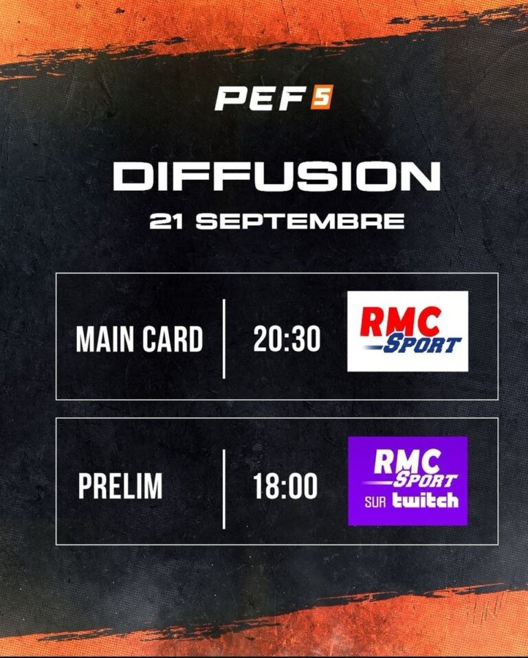 PEF MMA 5 : Un événement de combat électrisant le 21 Septembre 2024 au Casino Barrière de Lille