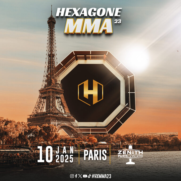 HEXAGONE MMA de retour au Zénith de Paris le 10 Janvier 2025