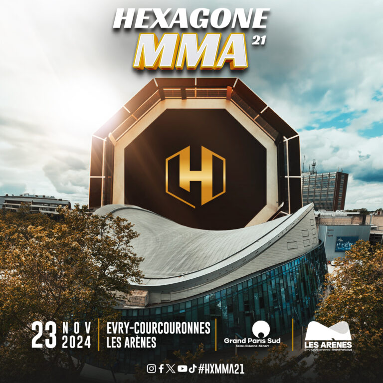 HEXAGONE MMA débarque aux Arènes de Grand Paris Sud à Evry-Courcouronnes, le 23 Novembre 2024