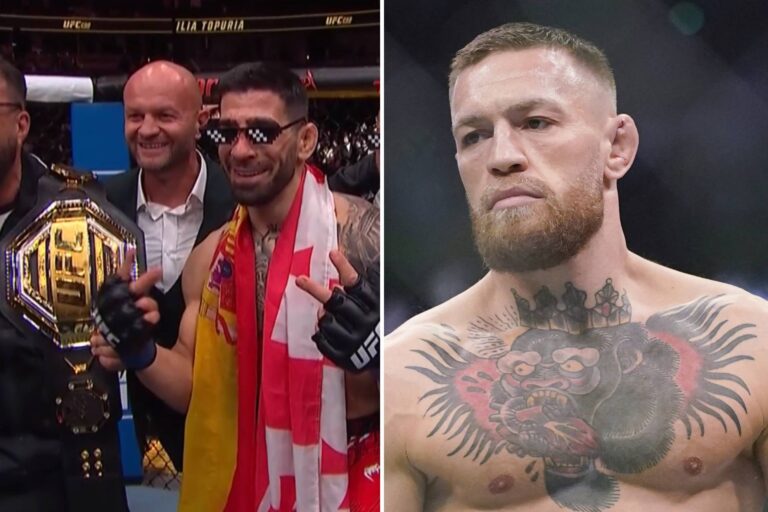 Conor McGregor réagit à l’énorme KO de Ilia Topuria sur Charles Oliveira à l’UFC 317 