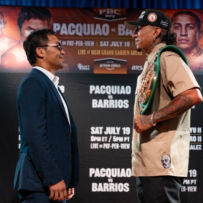 Manny Pacquiao vs. Mario Barrios : Date, chaîne de télévision, diffusion en direct et combats préliminaires