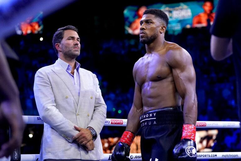 Eddie Hearn confirme les règles du combat entre Anthony Joshua vs. Jake Paul