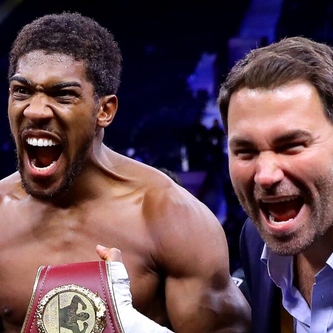 Eddie Hearn donne une mise à jour sur le retour de Anthony Joshua et le méga-combat avec Tyson Fury