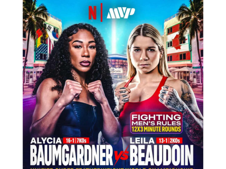 Alycia Baumgardner vs. Leila Beaudoin officiel, le 14 Novembre sur Netflix