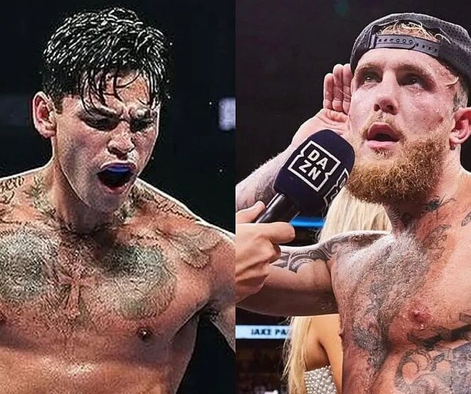 Jake Paul et Ryan Garcia poursuit leur dispute en ligne au sujet de la boxe devenue comme la WWE