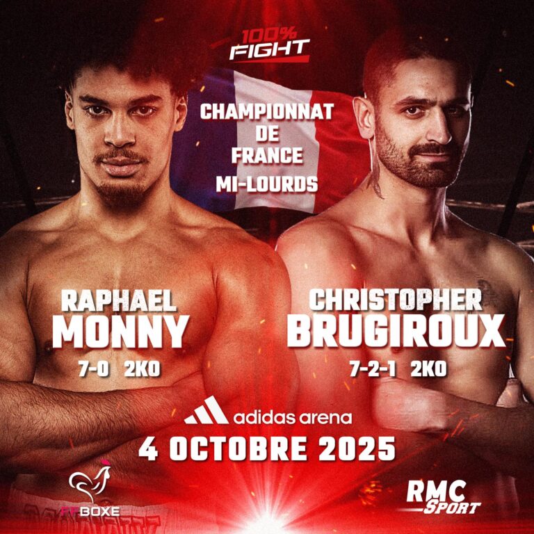 Raphaël Monny vs. Christopher Brugiroux, Fougue et expérience au programme d’un affrontement très attendu