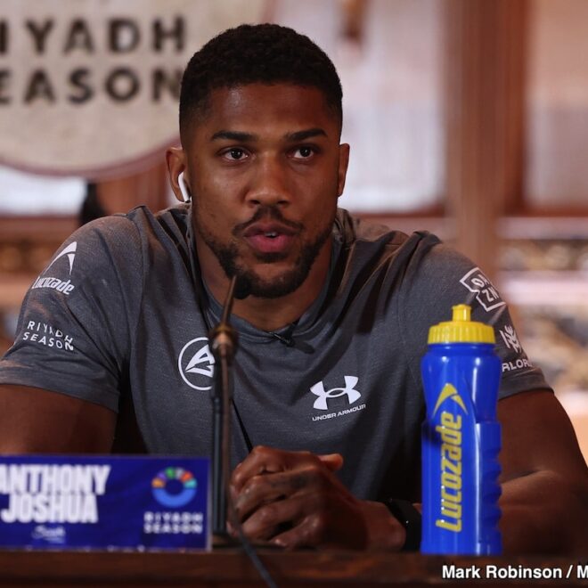 Anthony Joshua affirme qu’un combat avec Tyson Fury est inévitable
