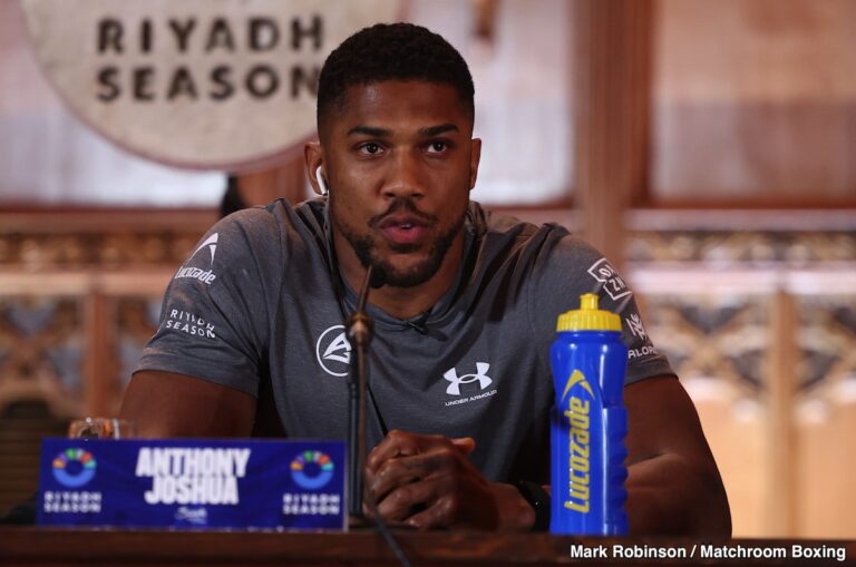 Anthony Joshua affirme qu’un combat avec Tyson Fury est inévitable