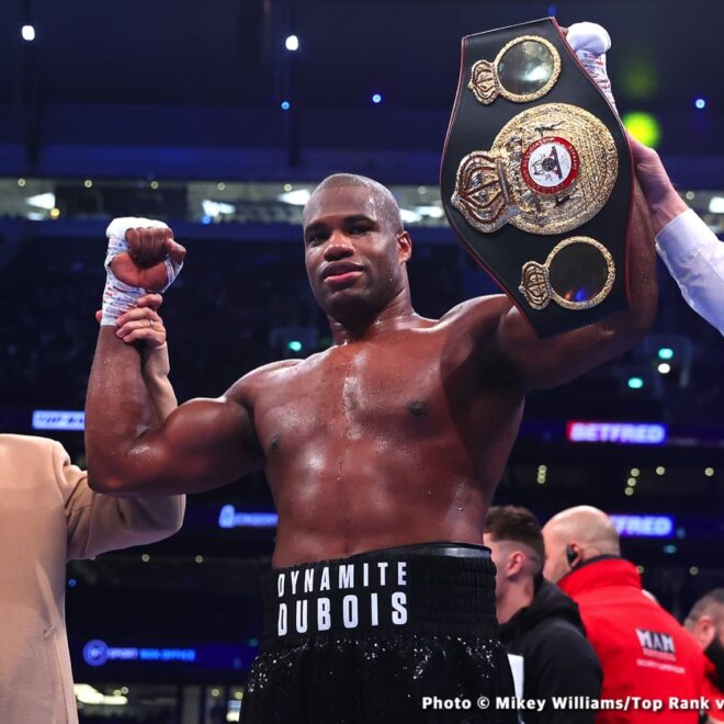 Daniel Dubois pourrait affronter le vainqueur du combat entre Parker et Wardley