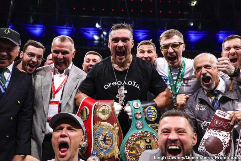 Eddie Hearn réagit au plan de Oleksandr Usyk de combattre jusqu’à 41 ans